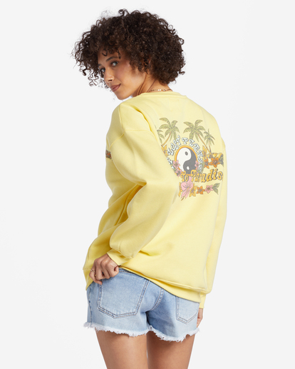 2 Best Of Times Sweatshirt Yellow ABJSF00503 Billabong