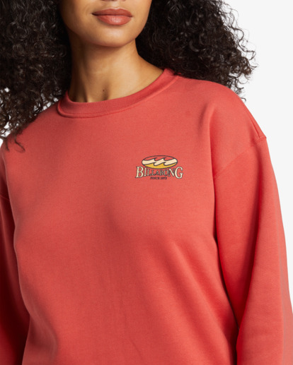 4 Tricolor Hibiscus Sweatshirt Red ABJSF00517 Billabong