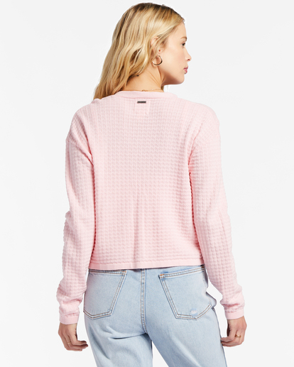 2 Point Her Out Cropped Cardigan Sweater Pink ABJSW00203 Billabong