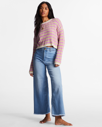 3 In A Daze - Camisola confortável para Mulher Roxo ABJSW00228 Billabong