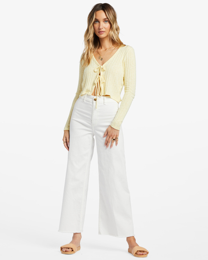 1 Little Something - Cardigan da Donna Yellow ABJSW00240 Billabong