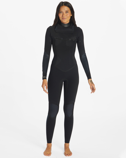 1 4/3mm Salty Dayz - Chest-Zip-Neoprenanzug für Frauen Schwarz ABJW100122 Billabong