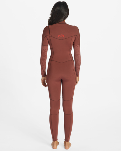 2 3/2mm Synergy - Chest Zip Wetsuit for Women Brown ABJW100129 Billabong