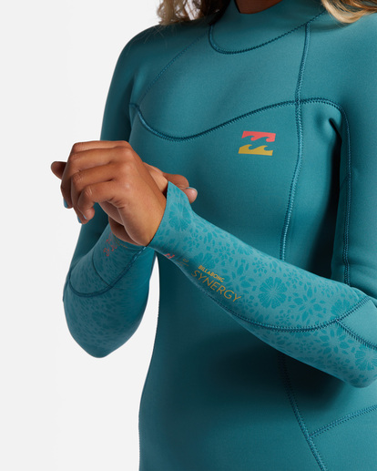 5 3/2 Synergy Back Zip Full Wetsuit Green ABJW100132 Billabong
