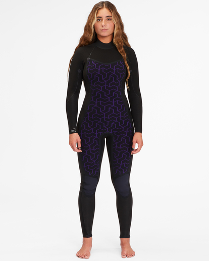 6 3/2 Synergy Back Zip Full Wetsuit Green ABJW100132 Billabong