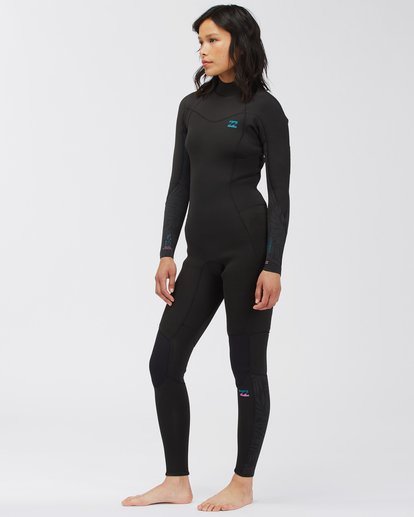 1 3/2 Synergy Back Zip Full Wetsuit Black ABJW100140 Billabong