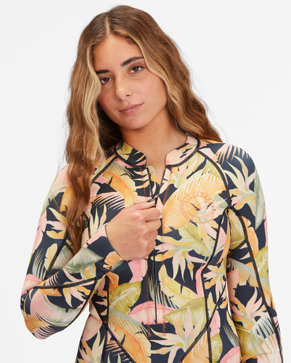 4 2/2 Salty Dayz Long Sleeve Spring Suit Black ABJW400100 Billabong