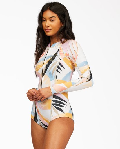 2 2/2 Salty Dayz Long Sleeve Spring Suit Red ABJW400100 Billabong