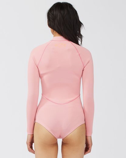 2 1/1 Salty Dayz Light Long Sleeve Spring Suit Pink ABJW400106 Billabong