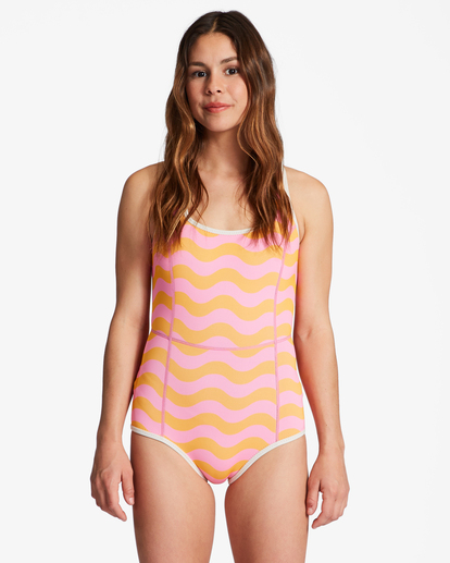 6 1/1mm Cross Step - Short Jane Springsuit for Women Blue ABJW600102 Billabong