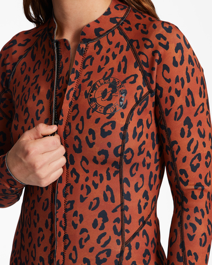 4 1mm Peeky Wetsuit Jacket Orange ABJW800100 Billabong
