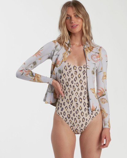 2 1mm Peeky Wetsuit Jacket White ABJW800100 Billabong