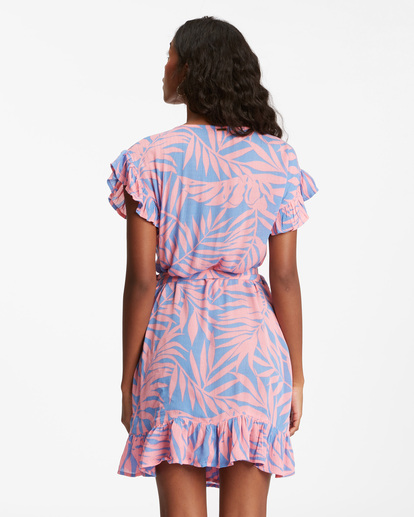 2 Wrap And Roll Woven Dress Pink ABJWD00247 Billabong