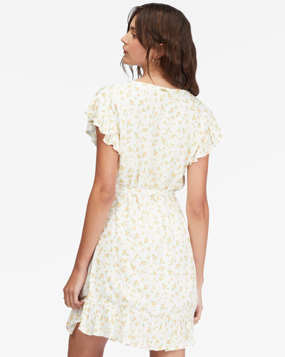 3 Wrap And Roll Woven Dress White ABJWD00247 Billabong
