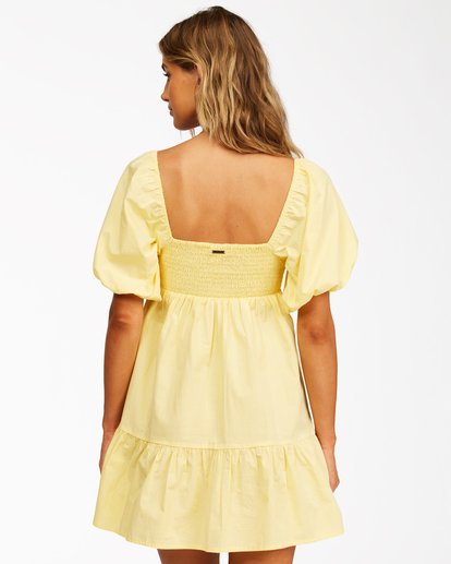 3 Be Mine Babydoll Dress Yellow ABJWD00253 Billabong