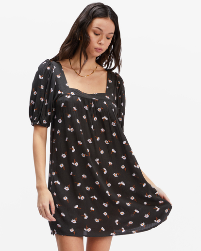 1 Bay Side Babydoll Dress Black ABJWD00337 Billabong
