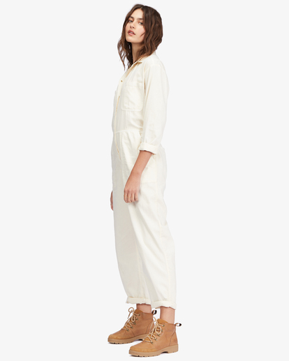 2 Keepin It Real Jumpsuit White ABJWD00483 Billabong