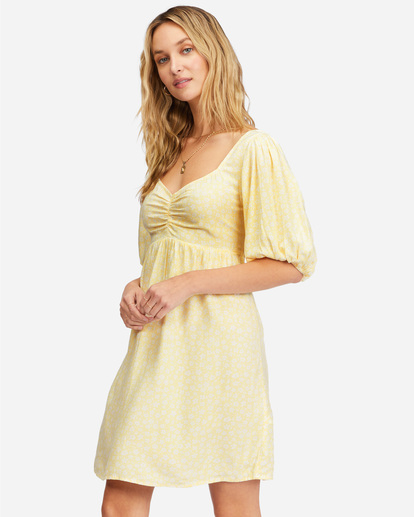 1 Sea Side Babydoll Dress White ABJWD00503 Billabong