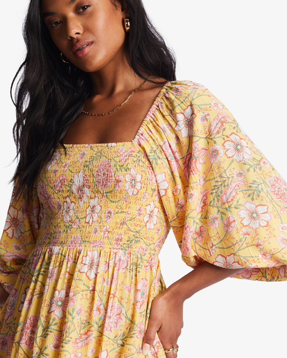 3 Paradise Days Mini Dress Yellow ABJWD00555 Billabong