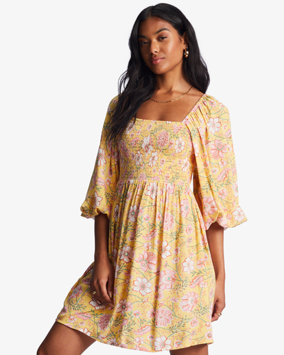 1 Paradise Days Mini Dress Yellow ABJWD00555 Billabong