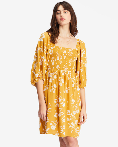 1 Paradise Days Mini Dress Yellow ABJWD00555 Billabong