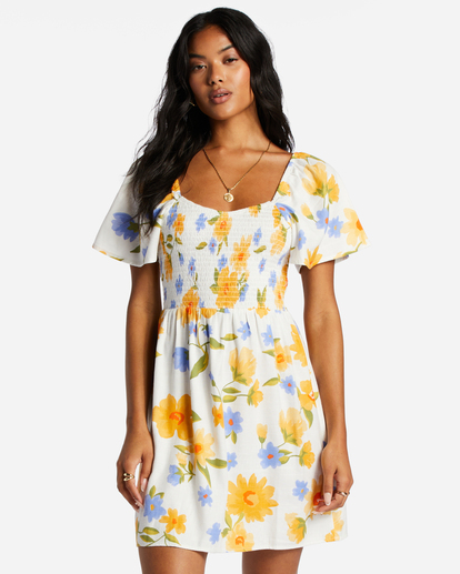 0 Sweet Side Mini Dress White ABJWD00597 Billabong