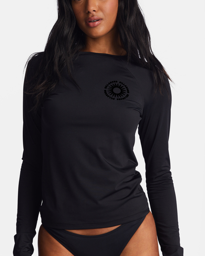 4 Sol Searcher Long Sleeve UPF 50 Rashguard Black ABJWR00218 Billabong