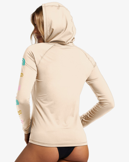 5 A/Div Long Sleeve Zipped UPF 50 Rashguard White ABJWR00241 Billabong