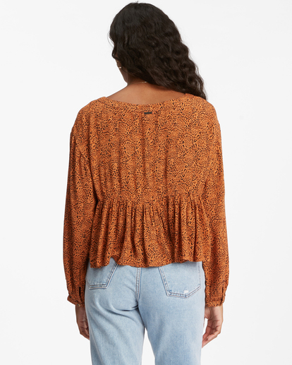 2 Easy Street Long Sleeve Blouse Multicolor ABJWT00255 Billabong