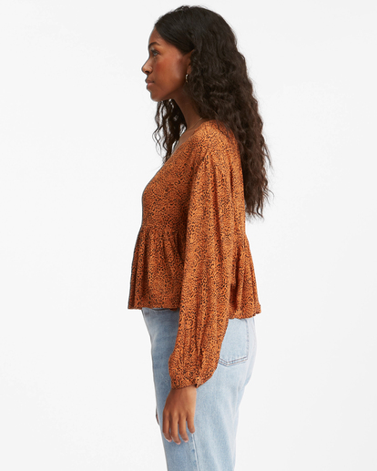 3 Easy Street Long Sleeve Blouse Multicolor ABJWT00255 Billabong