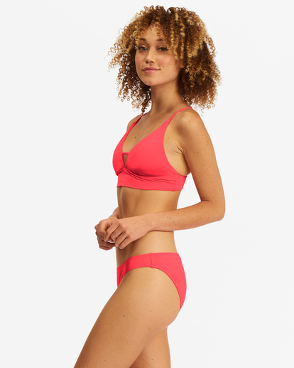 1 Sol Searcher V-Neck Cami Bikini Top Red ABJX300131 Billabong