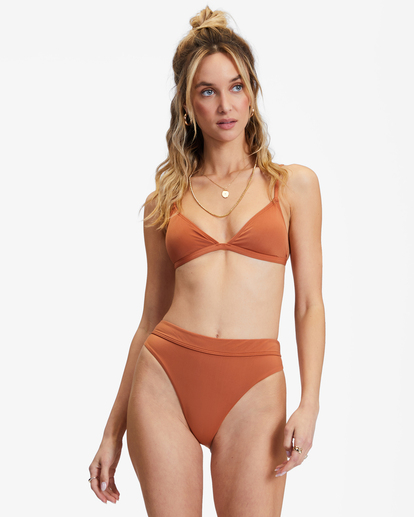 0 Sol Searcher Ceci Triangle Bikini Top Brown ABJX300134 Billabong