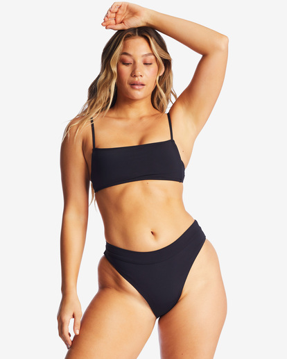 3 Sol Searcher Square Bralette Bikini Top Black ABJX300411 Billabong