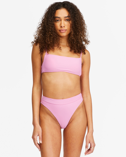 5 Sol Searcher Square Bralette Bikini Top Orange ABJX300411 Billabong