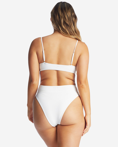 4 Tanlines Avery Mini Scoop-Neck Bikini Top White ABJX300444 Billabong