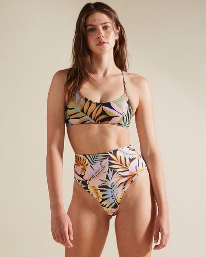 0 A/Div Lace-Up Trilet Bikini Top Multicolor ABJX300468 Billabong