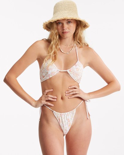 1 Day Dreamin Ruched Bandeau Bikini Top Multicolor ABJX300558 Billabong
