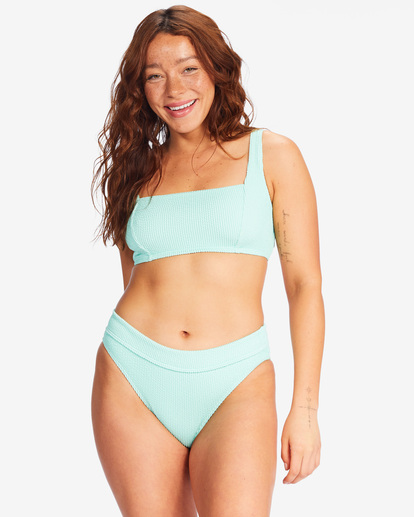 8 Summer High Square Bralette Underwire Bikini Top Green ABJX300591 Billabong
