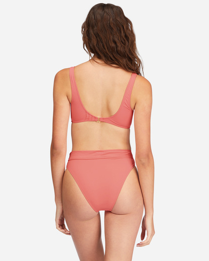 2 Sol Searcher Seamed Tank Bralette Bikini Top Pink ABJX300594 Billabong