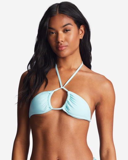 4 Sol Searcher Multi-Way Triangle Bikini Top Blue ABJX300643 Billabong