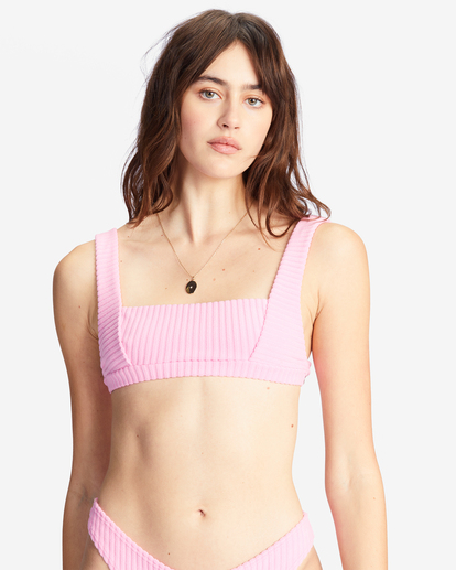3 In The Loop Tank Bikini Top Pink ABJX300677 Billabong