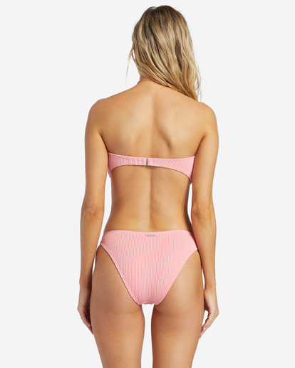 2 Summer High Twist Bandeau Bikini Top Pink ABJX300980 Billabong