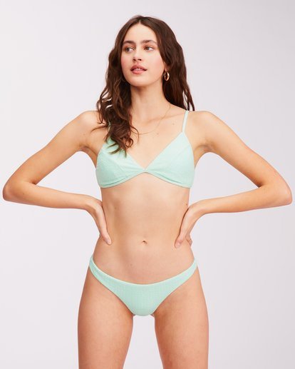 2 So Dazed Tanga Skimpy Bikini Bottoms Green ABJX400447 Billabong