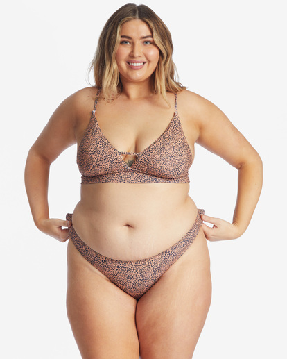 4 Hidden Shore Lowrider Animal Print Bikini Bottoms Multicolor ABJX400489 Billabong