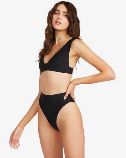 1 Sol Searcher Rise High-Waisted Bikini Bottoms Black ABJX400560 Billabong
