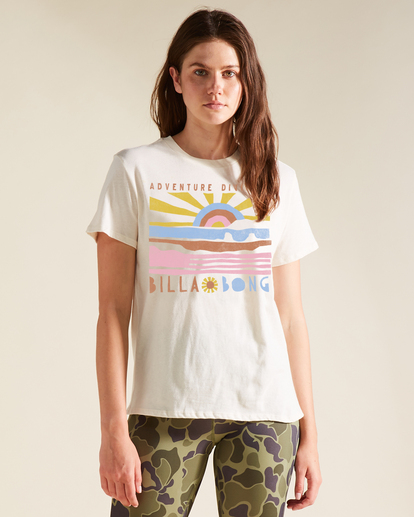 1 A/Div Tee Short Sleeve UPF 50 T-Shirt White ABJZT00620 Billabong