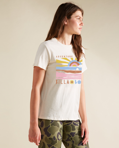 2 A/Div Tee Short Sleeve UPF 50 T-Shirt White ABJZT00620 Billabong