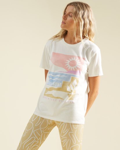 1 A/Div Tee Short Sleeve UPF 50 T-Shirt White ABJZT00620 Billabong