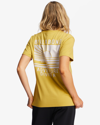 3 A/Div Tee Short Sleeve UPF 50 T-Shirt Yellow ABJZT00620 Billabong