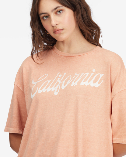 4 Land Of Milk And Honey Boyfriend T-Shirt Pink ABJZT00687 Billabong